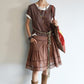 100% cotton pleated skirt with lining | 3 color
