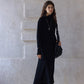 Cotton blend minimalist henry collar dress | 3 color