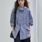 100% cotton bubble-textured fabric hooded shirt | 3 color
