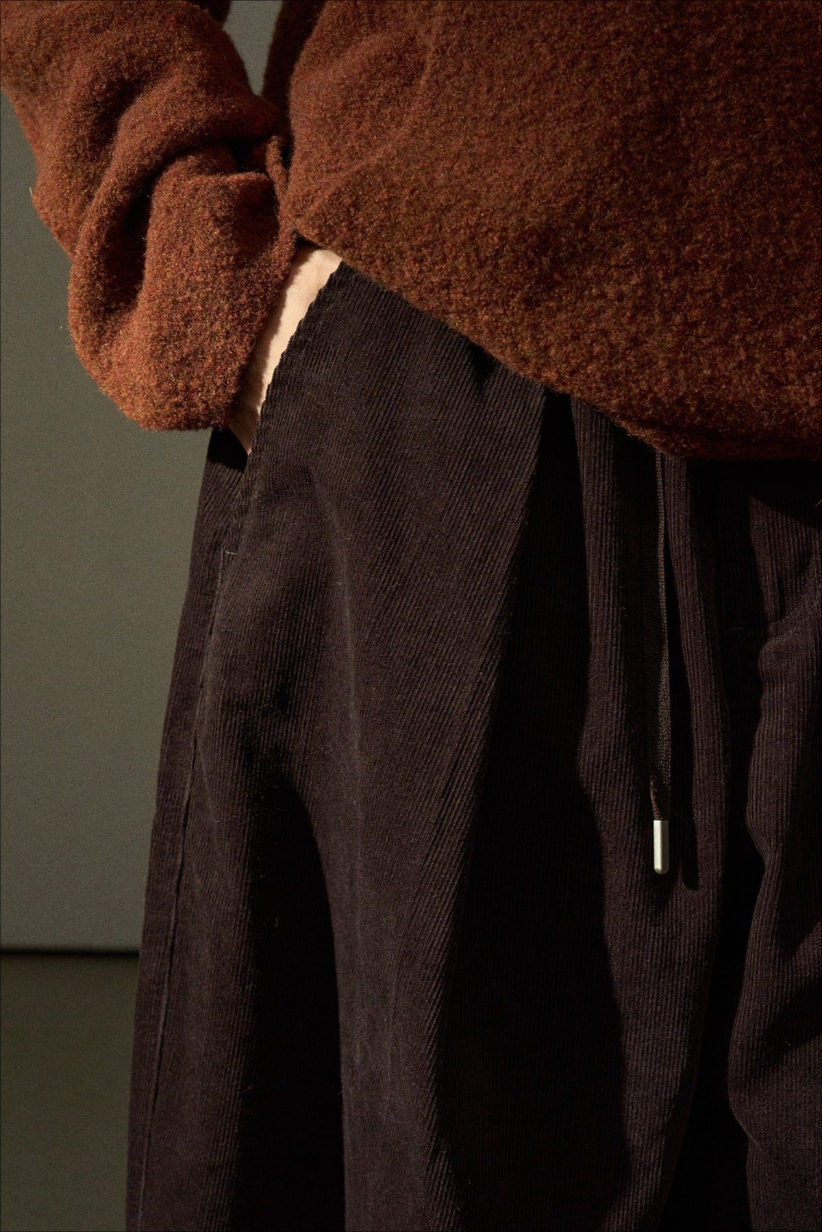 Pantalones de pana de pernera extra ancha de mezcla de algodón | 4 colores