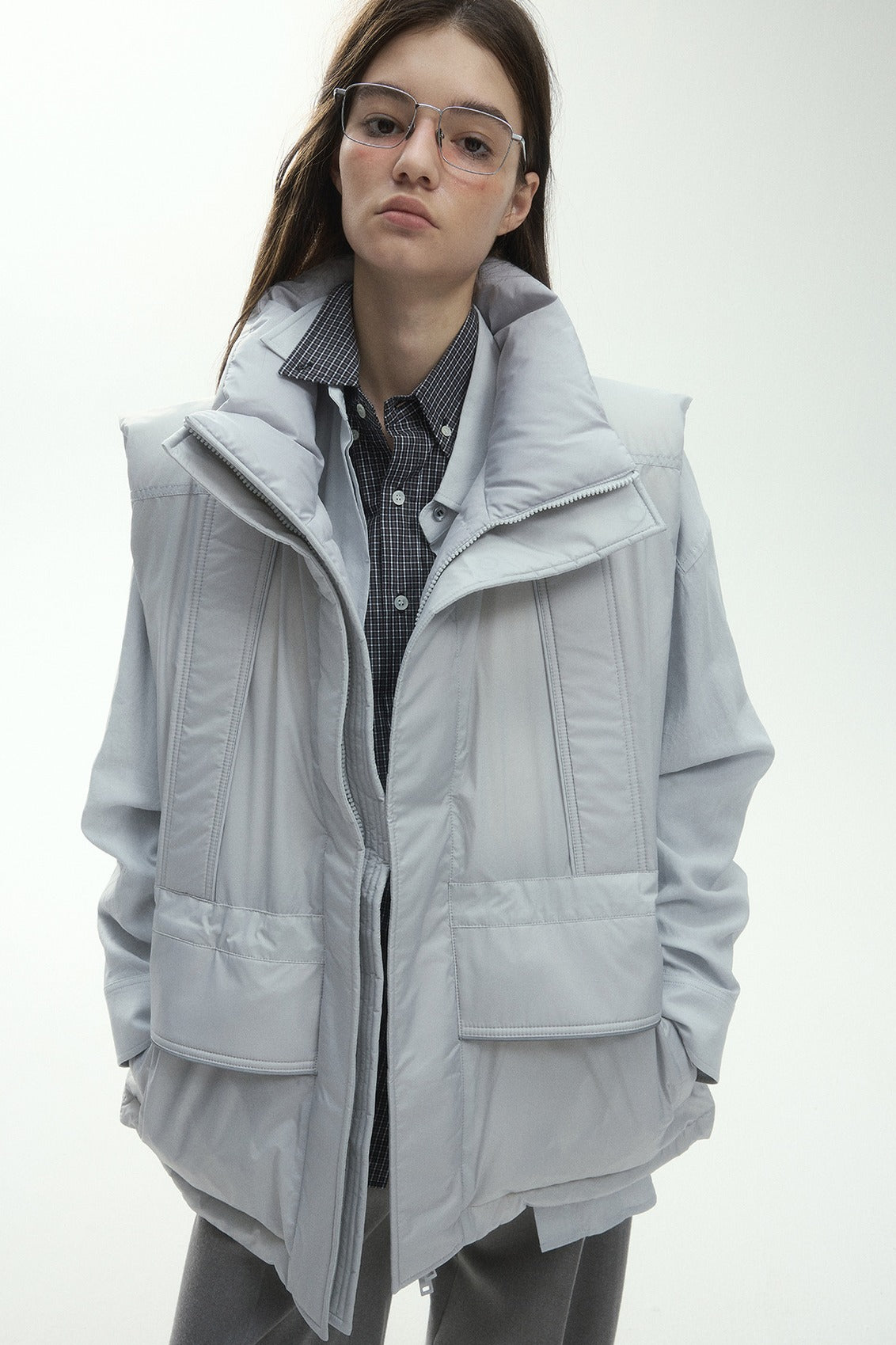 90% duck down OVERSIZED down-jacket vest