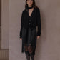 100% wool loose fit V-neck cardigan with a tie | 8 color