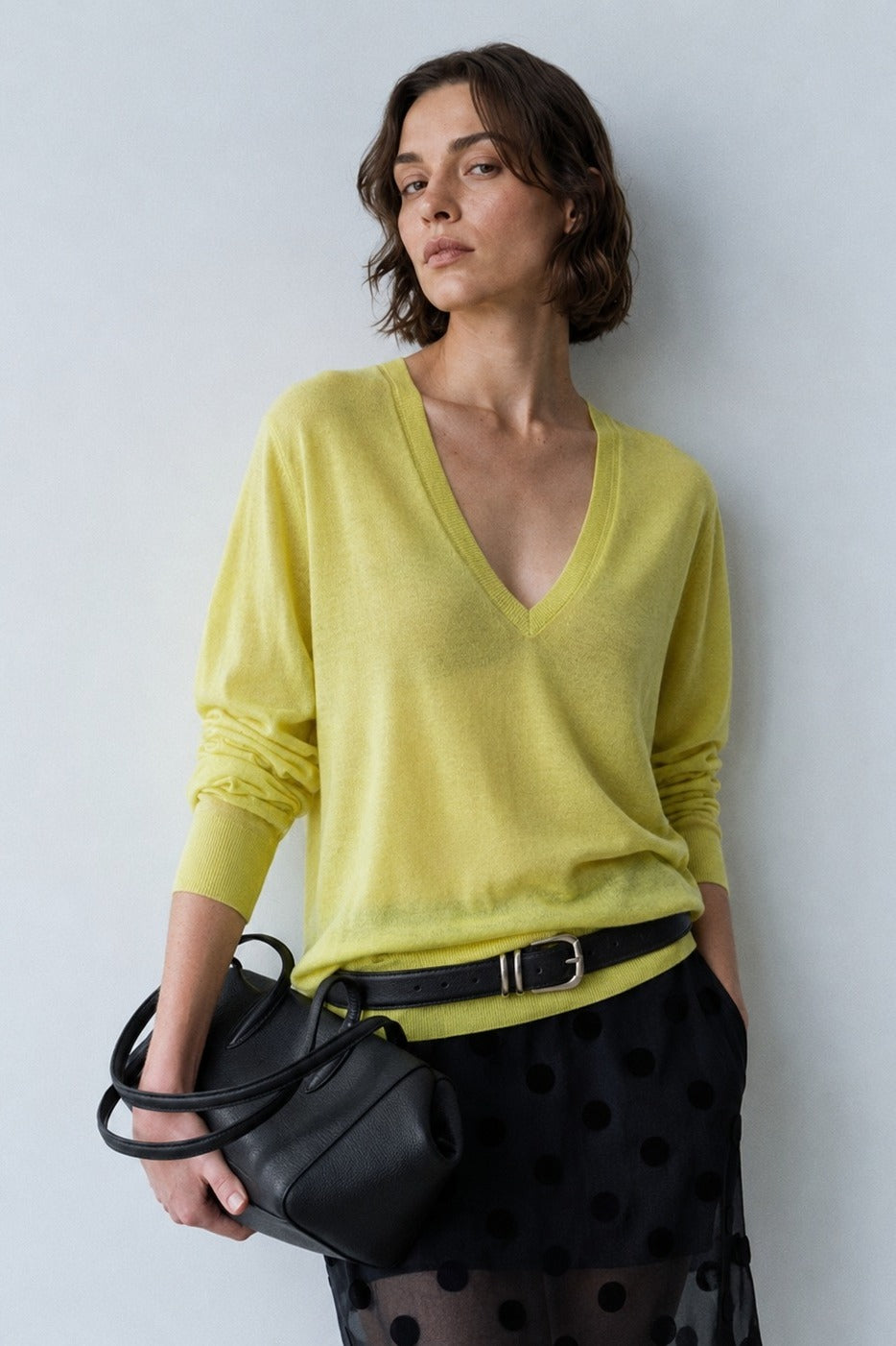 Wool-blend relaxed pullover | 6 color