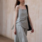 Lightweight irregular hem striped sling top | 3 color