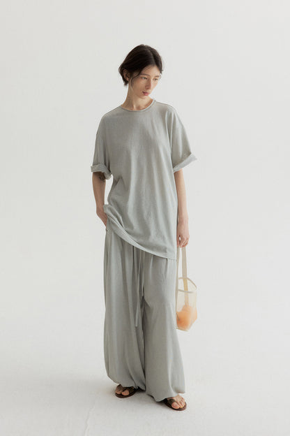 Pantalon confortable coupe décontractée en mélange de coton | 5 couleurs