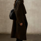 100% wool irregular collar overcoat | 2 color