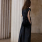 Irregular design puffed striped bud-like skirt | 2 color