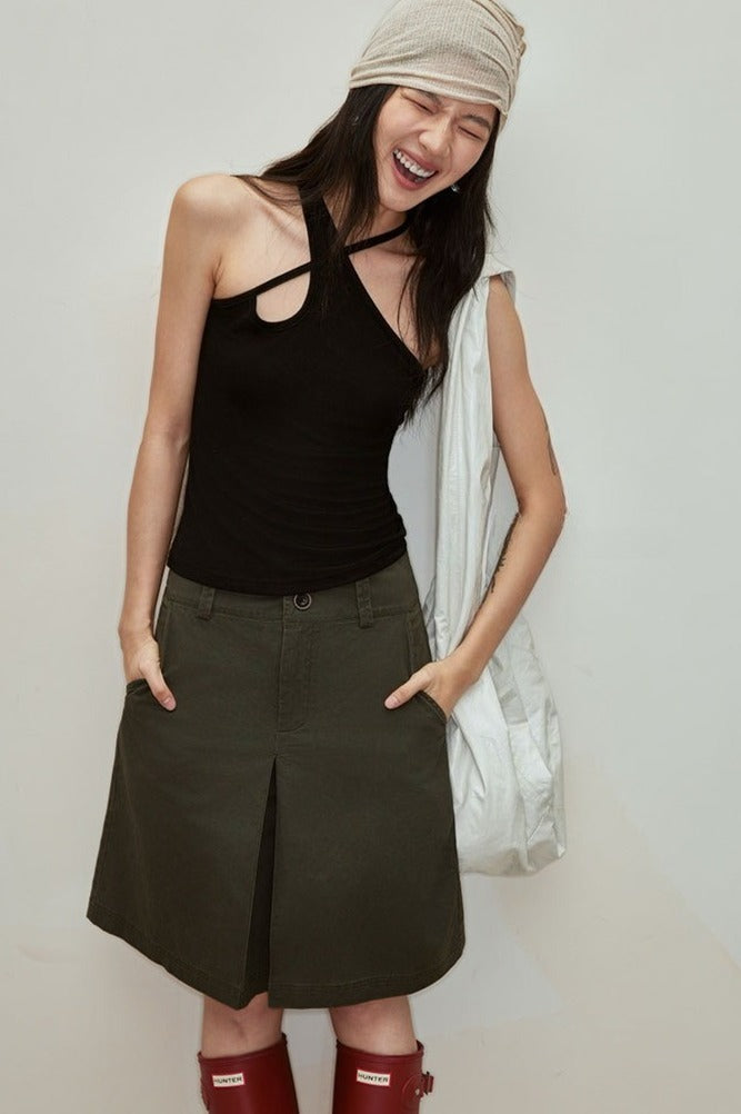 Falda pantalón 100% algodón, corte A | 3 colores