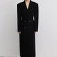 100% wool hourglass silhouette overcoat | 3 color