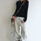 Wool blend fit henley collar knitwear | 5 color