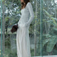 Cotton blend pleated waist casual wide leg pants | 3 color