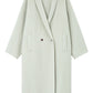 100% wool languid robe style double-faced overcoat | 5 color