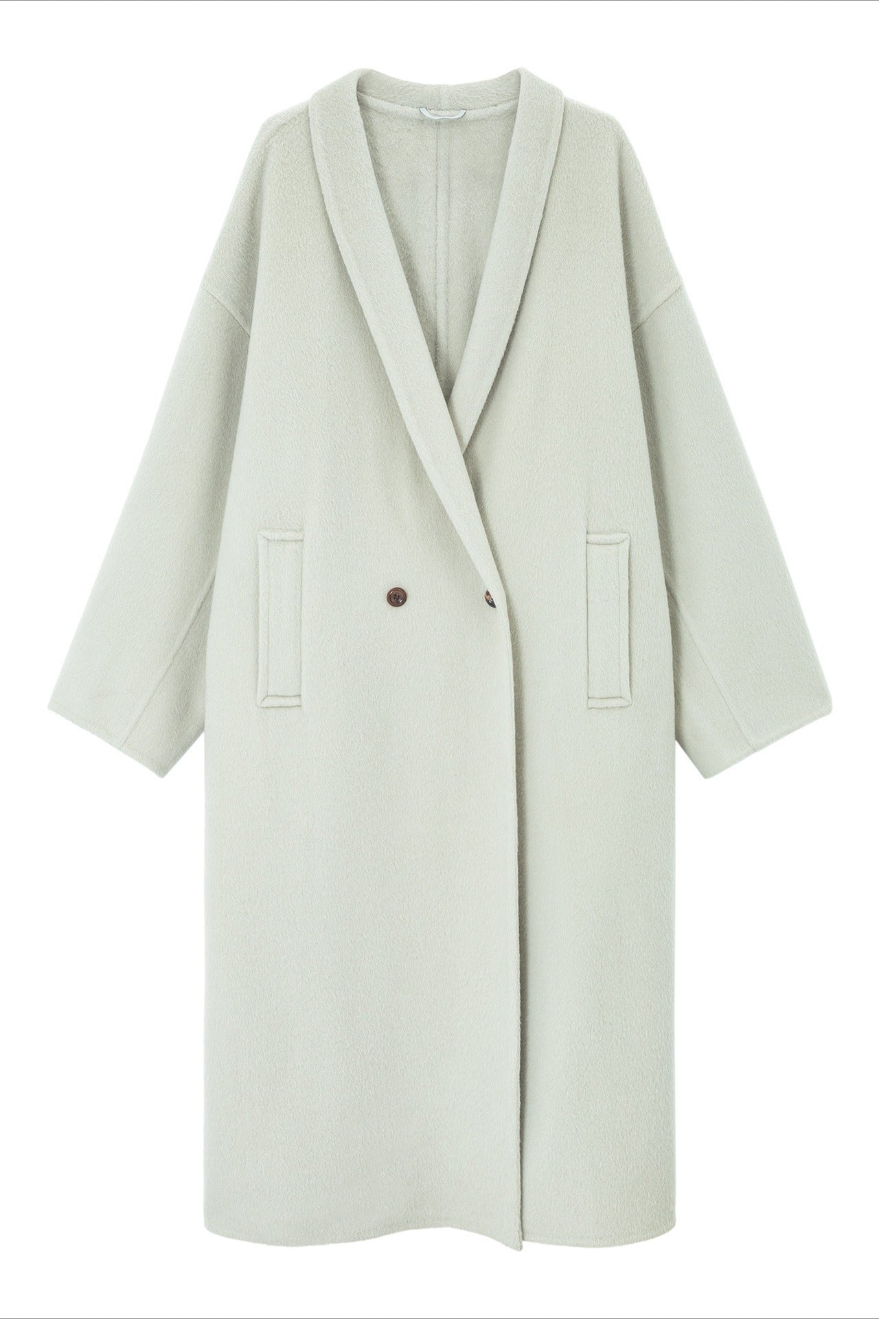 100% wool languid robe style double-faced overcoat | 5 color