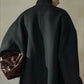 Wool riched loose fit drape collar jacket | 3 color