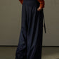 Languid wide-leg scimitar curve pants | 2 color