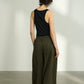 Lyocell drape wide leg pants | 4 color