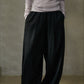 Wool blend relaxed fit loose pants | 2 color