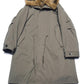 Cotton blend detachable faux fur collar padding parka coat | 2 color