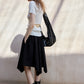 Viscose blend open back T-shirt | 4 color
