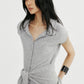 Wool containing lightweight soft knit top and scarf | 3 color