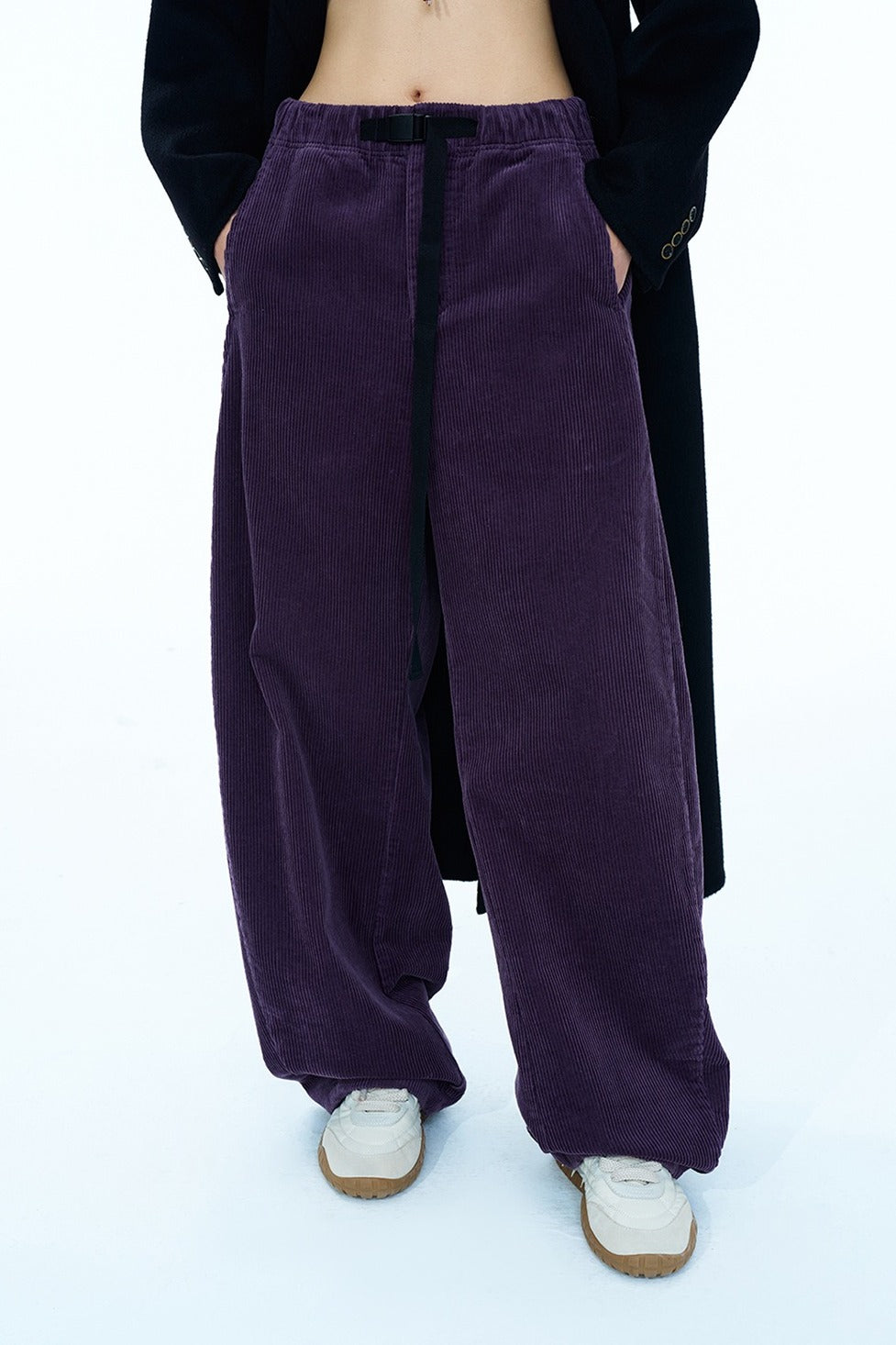 100% cotton relaxed-fit corduroy pants | 4 color