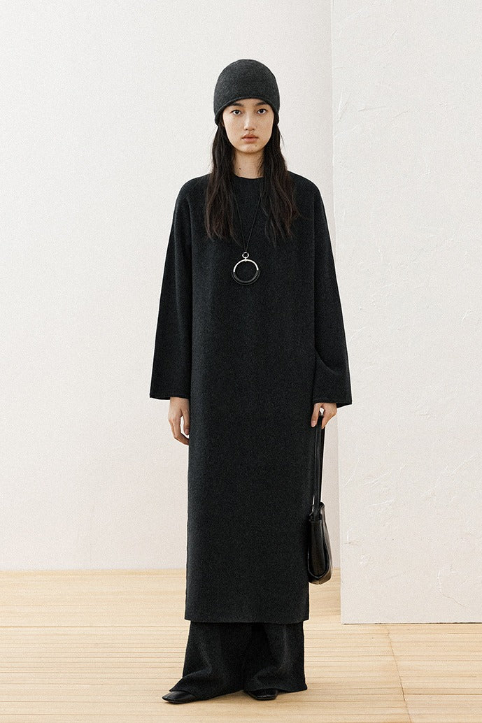 100% wool minimalist knit dress | 3 color