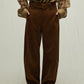 100% cotton curve shaped corduroy pants | 3 color