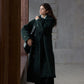 Wool blend single-faced fabric ultra-loose fit overcoat | 4 color