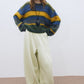 Wool blend loose and soft striped sweater | 3 color
