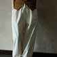 Lyocell blend cotton soft wide-leg pants