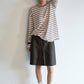 Wool blend oversized striped knitwear | 5 color