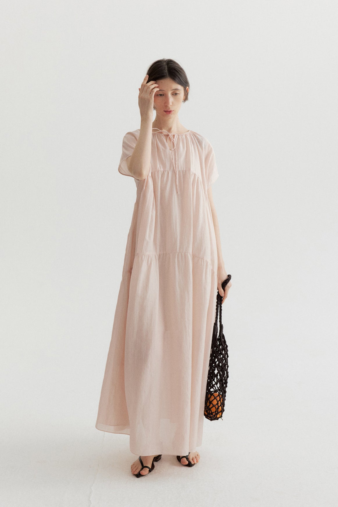 Flowing lightweight fairy two-piece maxi dress | 3 color