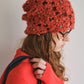 Acrylic blend hand-crocheted lace hat | 3 color