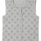 Cotton blend Hand-crocheted lace panels vest | 2 color