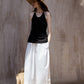 100% cotton straight wide-leg 9/8 pants | 3 color