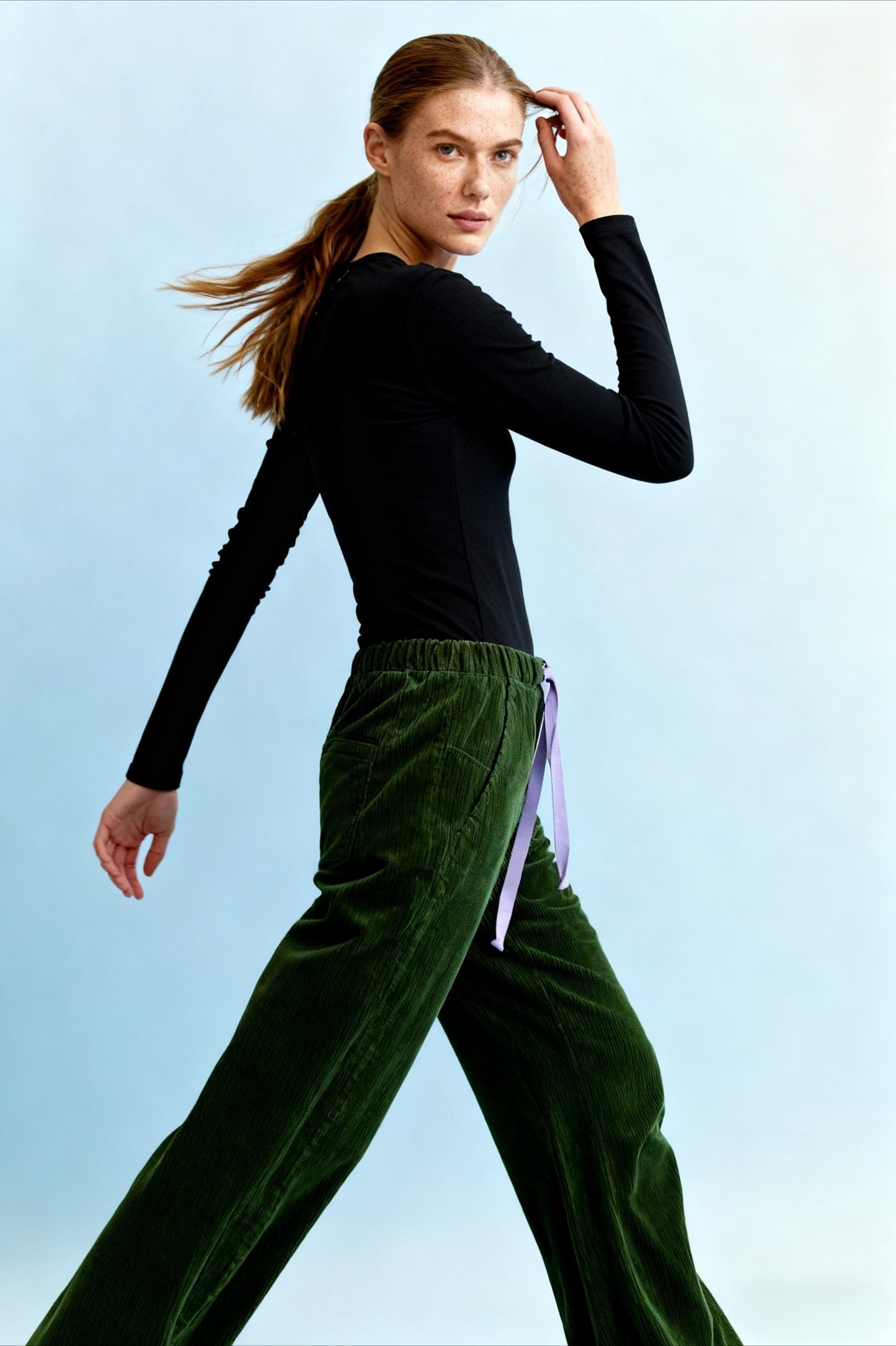 Wool blend soft fit base knitwear | 2 color