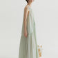 Lyocell blend voluminous airy maxi sleeveless dress | 4 color