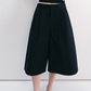Cotton blend relaxed fit 7/8 pants | 4 color