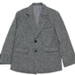 Wool riched structured sharp tweed blazer jacket | 2 color