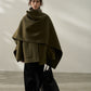 100% wool two-piece scarf and coat | 3 olor