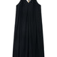 Cotton blend twisted ribbon backless dress | 3 color