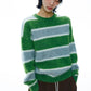 Alpaca blend bold stripe sweater | 4 color