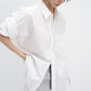 100% cotton chic shirt with rolled-up sleeves | 4 color