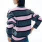 Alpaca blend bold stripe sweater | 4 color