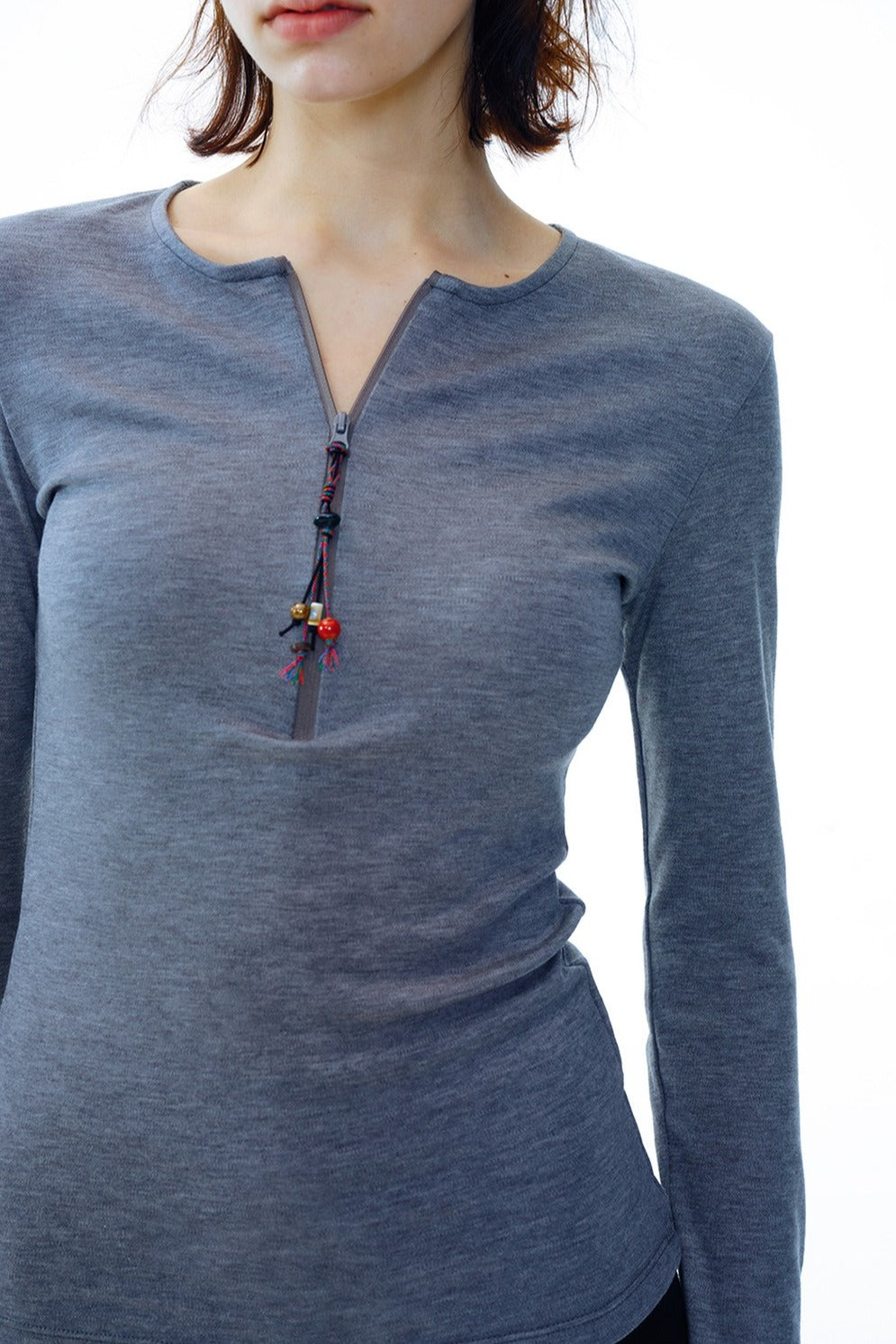 Wool blend soft fit base knitwear | 2 color