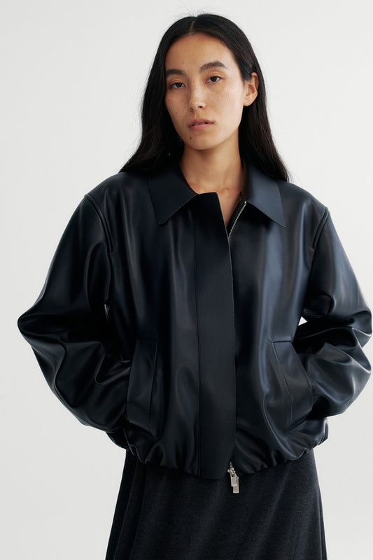 Cool edge vintage-style PU jacket | 2 color