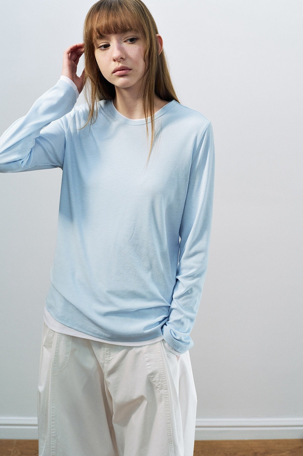 Lyocell-blend breath-ease loose T-shirt | 4 color