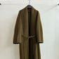 100% wool wide lapel LARGE overcoat | 3 color