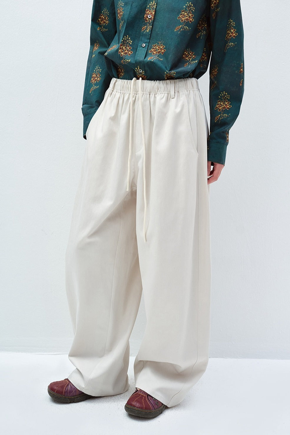 Lyocell-cotton loose casual pants | 5 color