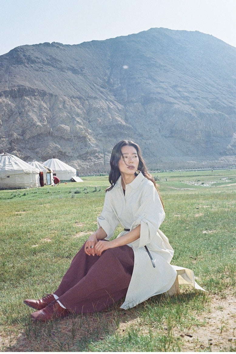 Cotton-spandex max shirt-dress | 3 color